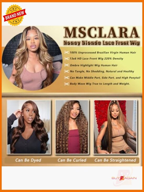 30 Inch Body Wave Lace Front Wig 220 Density Pre Plucked 13x6 HD Lace Wig Human main image 6